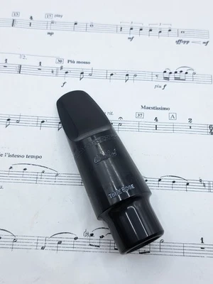 late 1970s Otto Link 6 hard rubber late early Babbitt tenor saxophone mouthpiece - Image 1 of 4