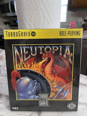 TurboGrafx 16 Neutopia Video Game Original Box Amazing Condition - Image 1 of 4