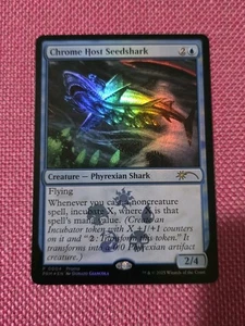 MTG Chrome Host Seedshark Foil NM Unique and Miscellaneous Promo Magic 4 - Picture 1 of 1
