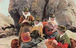 Wales - TENBY - Fisherwomen - Picture 1 of 2