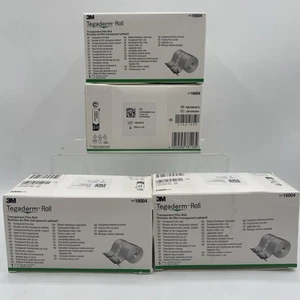 4 Boxes 3M Tegaderm Transparent Film Roll 16004 Exp 11-30-254”x 11 yds - Picture 1 of 2