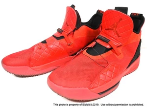 MENS NIKE AIR JORDAN XXXIII BASKETBALL SHOES SZ 17 University Red A08830-600 - Picture 1 of 8