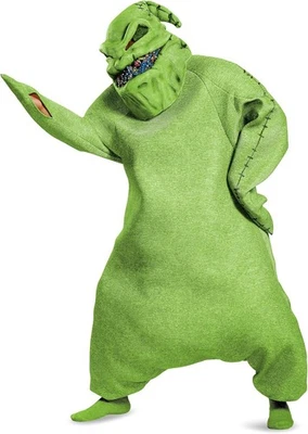 Disfraz Oogie Boogie Prestige Verde Pesadilla Antes de Navidad De lujo para Adulto Foto 1 de 3