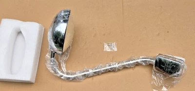 Espelho de aço inoxidável com tampa de espelho esquerdo para Kenworth T680 Peterbilt 579 - Imagem 1 de 4