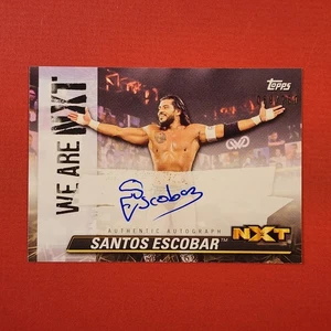 5-10-10 PWE . 2021 topps wwe nxt #a-se santos escobar auto autograph /250 - Picture 1 of 2