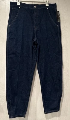 Pantalones de mezclilla para mujer Banana Republic Factory tiro alto lavado oscuro 31/12 alto nuevos con etiquetas Foto 1 de 4