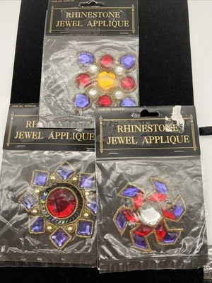 Новые из старых запасов аппликации со стразами ювелирные изделия лот из 3 - Изображение 1 из 4