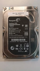 Seagate 3,5" HDD Barracuda - 1TB - 7200RPM - Tested & Wiped - Afbeelding 1 van 2