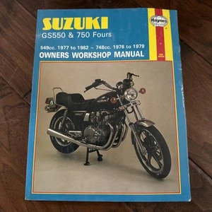 Suzuki GS550 GS750 Fours Owners Workshop Manual, No. M363 '76-'82 Haynes Used - Imagen 1 de 3