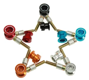 T-Rex Racing Aprilia Triumph Yamaha 6mm Anodized Swingarm Slider Spools - Foto 1 di 1