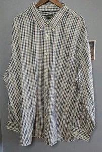 David Taylor faltenfreies langärmliges farbig kariertes Button-Up-Down-Hemd für Herren 4XL - Bild 1 von 8