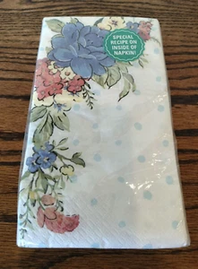 Pioneer Woman Patriotic Floral Red White Blue 24 Ct / 2 Ply Paper Napkins - Picture 1 of 6
