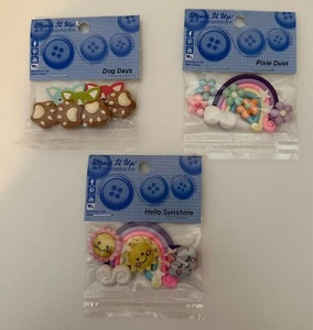 Dress it Up Novelty Button Asst. for Crafting - Various - You pick NEW - Picture 1 of 7