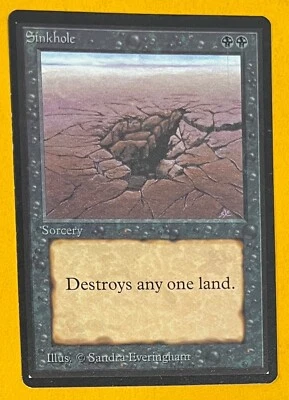 MTG SINKHOLE Beta (OldManMTG 009-300) - Image 1 of 4