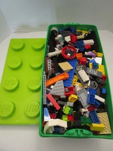 5 lb Pound Bulk Lot of Assorted Loose Genuine LEGO Bricks Random Mix & Lego Tub - Picture 1 of 5