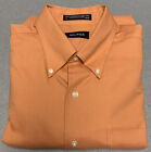 Nautica Shirt Herren Größe 16 orange Kleid geknöpft langarm *