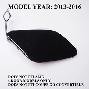 Cubierta de gancho de remolque de parachoques delantero para Mercedes Clase E W212 2013-2016 negro 040 - Imagen 1 de 15