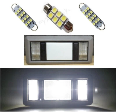 2 Map 1 Dome white LED Interior lights for 1988-1998 Chevy Silverado/GMC Sierra - Image 1 of 2