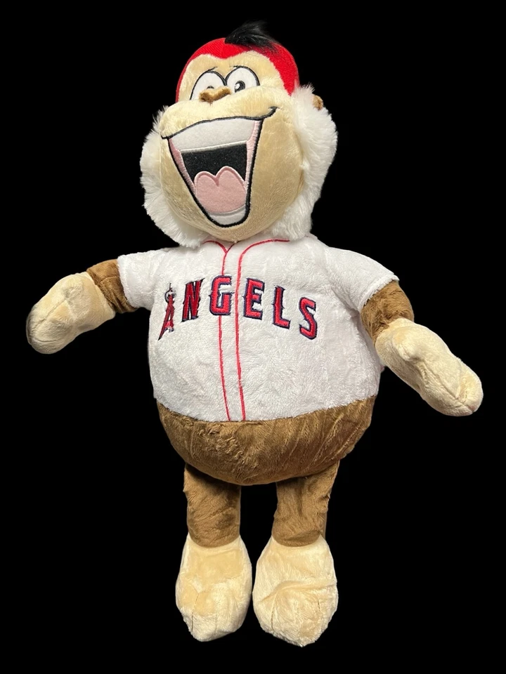Bola de beisebol de pelúcia Los Angeles Angels Rally Monkey MLB K 2 em 1 zíper NOVO FRETE GRÁTIS - Imagem 1 de 4