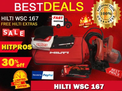 HILTI WSC 167, GREAT CONDITION, FREE HILTI HAT, BAG, EXTRAS, FAST SHIPPING - Image 1 of 4