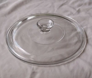 Pyrex G1C Replacement Lid Round Glass Starburst Center Corning Ware Casserole - Picture 1 of 4