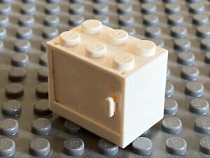 LEGO white Container 2x2x2 with white Cupboard Door Ref 4532a & 4533