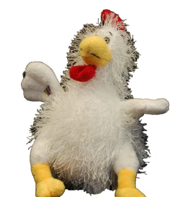 Lil' Kinz Chicken White Red Comb HS205 Webkinz Ganz Plush 8" Toy Lovey No Code - Image 1 of 4
