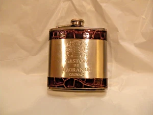 GASTON DE LAGRANGE COGNAC EDELSTAHL 6 OZ FLASCHE - Bild 1 von 4