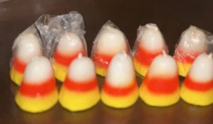 Vintage Kerzen Zuckermais Wachs Halloween 2,5 cm Neu (andere) 10er Set - Bild 1 von 7