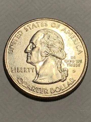 2004 Wisconsin State Quarter Error Coin Die Crack Reverse Through Cows Eye Cover