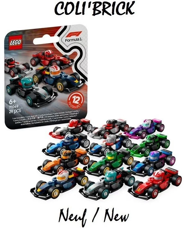 MINIFIGURES LEGO 71049 - F1 Single-SEATER Collectible - Figure unique surprise