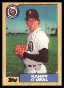 1987 Topps #196 Randy O'NEAL  Pitcher  Detroit TIGERS  EXcellent FREE shipping