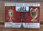 Emalia Coffer Manchester United F.C. Odznaka 1967-1968 Mistrzowie Europy