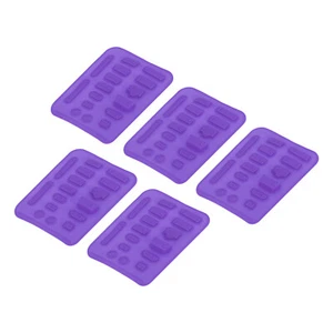 80 pièces fiches de port USB couvercles capuchons silicone anti-poussière violet (16 pièces/ensemble) - Photo 1/7