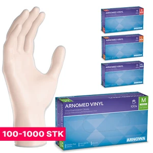 Vinyl Handschuhe Einmalhandschuhe Vinyl ARNOMED Medizinische Handschuhe Gr S-XL - Bild 1 von 6