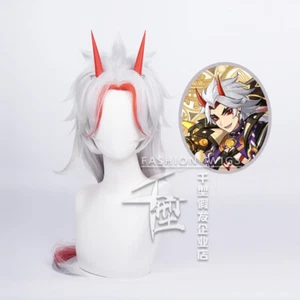 Genshin Impact Arataki Itto Cartoon Cosplay Wig Heat Resistant Synthesis Wigs - Picture 1 of 5