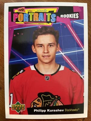 20-21 UD Series 2 Hockey Rookies Portraits P-71 Philipp Kurashev - Image 1 of 2