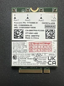 New Dell Latitude 5420 5424 7424 T77W968 DW5821e X20 LTE 09m7pw 9m7pwW30 - Picture 1 of 2