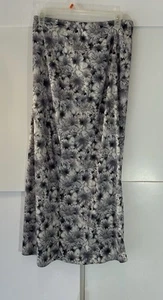 Vintage Street Code schwarz grau 100 % Polyester weicher Rock hergestellt in den USA Damengröße M - Bild 1 von 8