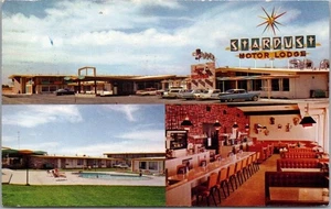 Vintage IDAHO FALLS, Idaho Postcard STARDUST MOTOR LODGE - 3 Views / 1967 Cancel - Picture 1 of 2
