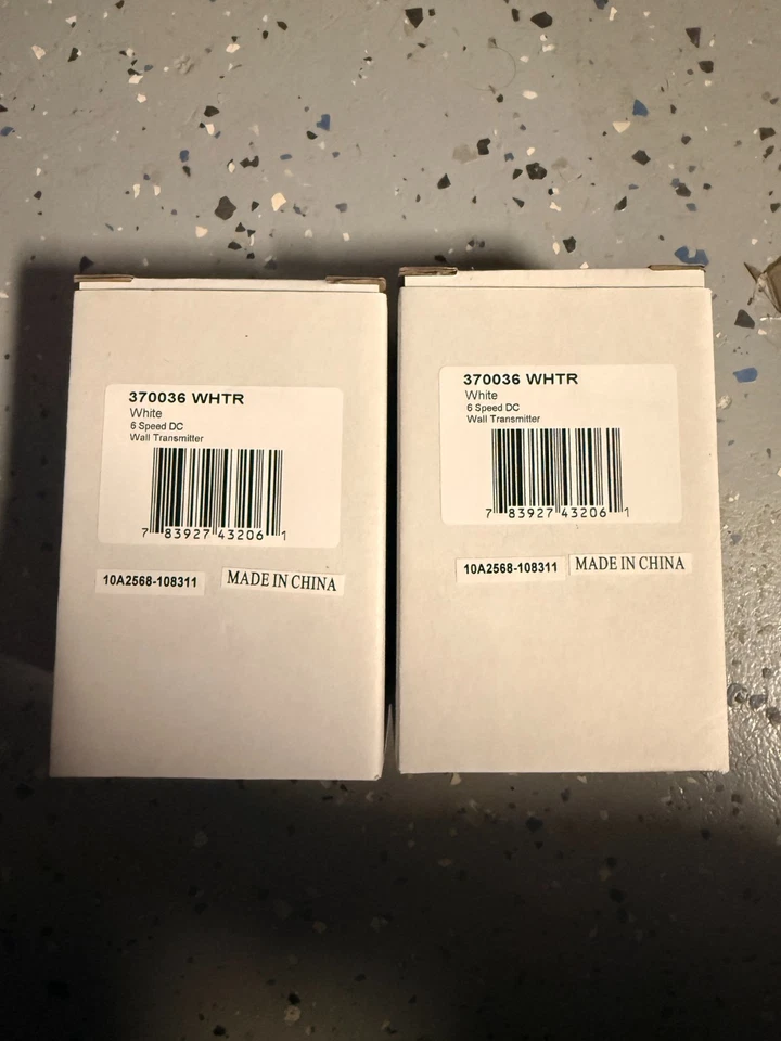 Transmisores de pared de CC Kichler 370036 WHTR 6 velocidades nuevos y sin usar Foto 1 de 1