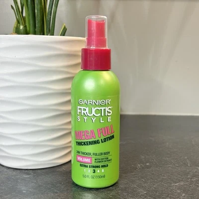 NEWGarnier Fructis Style Mega 全增稠乳液 5 盎司超强保持 3 — 第 1/4 张图片