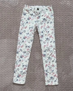 Gap Kids Girls Floral Skinny Jeans GUC Size 8 - Picture 1 of 5