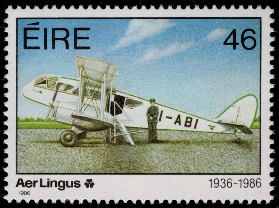 IRLANDA 661 (SG638) - Aer Lingus 50 Aniversario "El Águila" (pc42767) Foto 1 de 1