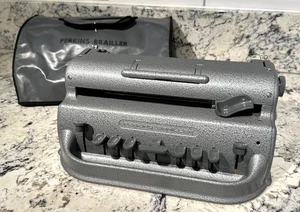 PERKINS BRAILLER Celda Grande Para Ciegos De Colección Por David Abraham con Cubierta EE. UU. - Imagen 1 de 5