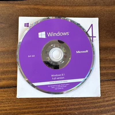 Microsoft Windows 8.1 Full English Version 64Bit DVD Discs  READ! - Image 1 of 4