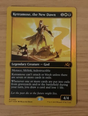 MTG Ketramose, the New Dawn - First-Place Foil, NM-Mint, English Aetherdrift - Image 1 of 2