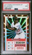 2017 Contenders Draft Picks #ed /5 Bo Jackson FAME TICKET PSA 9 SP SSP