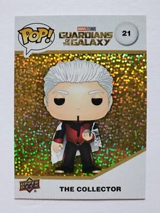 2023 Marvel Upper Deck Funko Pop Spectrum Gold Glitter The Collector #21 - Picture 1 of 4