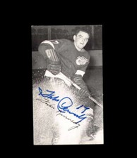 Forbes Kennedy Signed JD McCarthy Vintage Postcard 1950`s 60`s Detroit Red Wings